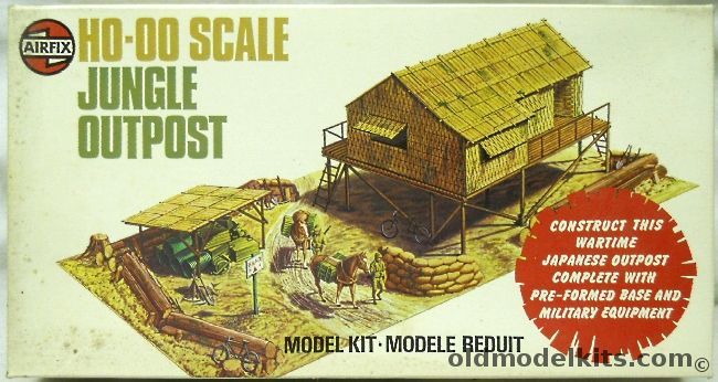 Airfix 1/87 Japanese Jungle Outpost - HO OO Scale, 04381-8 plastic model kit